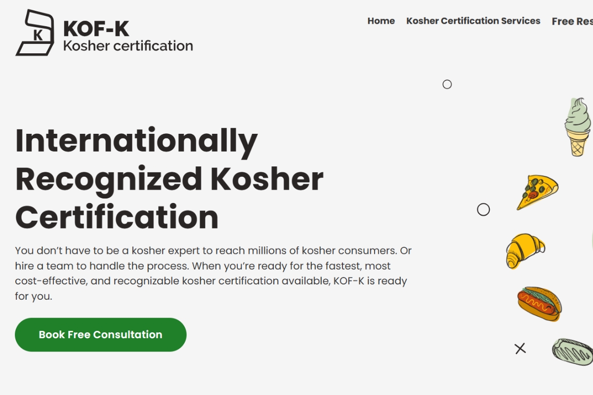 Giao diện trang web của KOF-K Hoa Kỳ