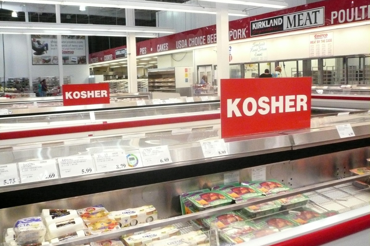 Quầy hàng thực phẩm Kosher trong siêu thị
