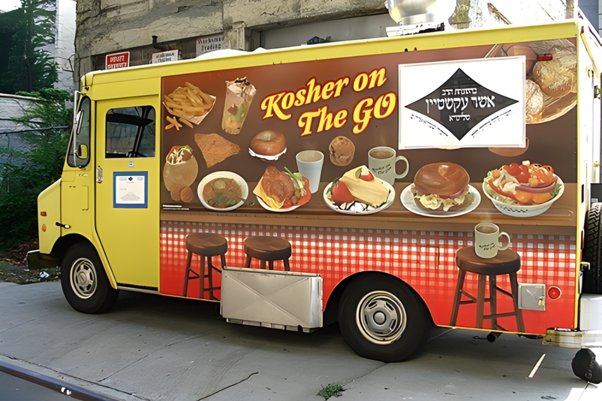 Xe bán hàng Kosher hoạt động nhiều trên đường phố