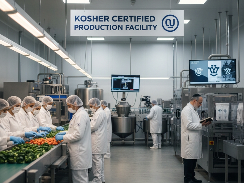 Ảnh về quy trình sản xuất đạt tiêu chuẩn sản phẩm thuộc KOF-K Kosher uy tín
