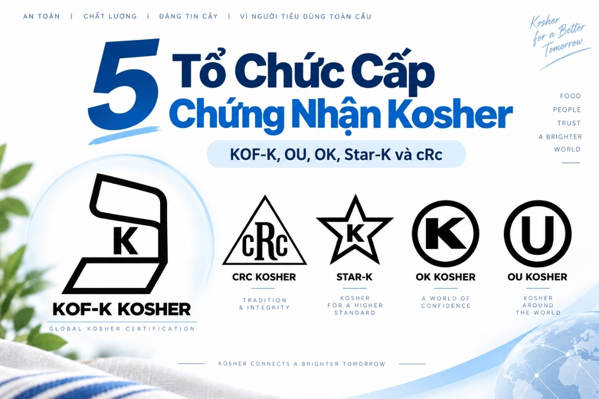 Top 5 tổ chức cấp chứng nhận Kosher uy tín trên thế giới